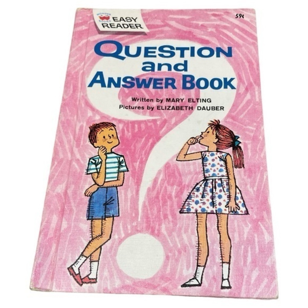 Question and Answer Book Vintage Easy Reader by Mary Elting 1963